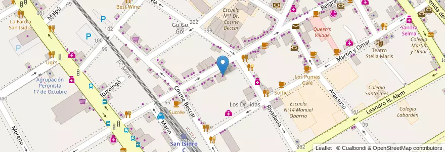 Mapa de ubicacion de Gremond en アルゼンチン, ブエノスアイレス州, Partido De San Isidro, San Isidro.