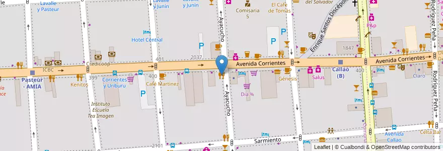 Mapa de ubicacion de Greta, Balvanera en アルゼンチン, Ciudad Autónoma De Buenos Aires, Comuna 3, ブエノスアイレス.