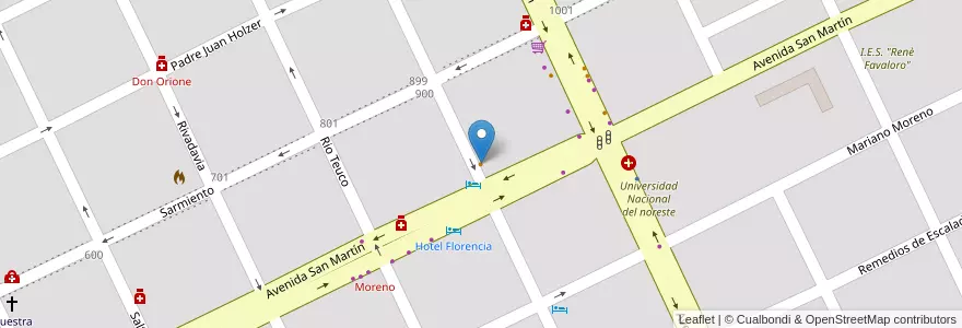 Mapa de ubicacion de Grido en アルゼンチン, チャコ州, Departamento General Güemes, Municipio De Juan José Castelli, Juan José Castelli, Juan Jose Castelli.