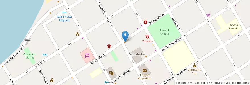 Mapa de ubicacion de Grido en アルゼンチン, コリエンテス州, Departamento Esquina, Municipio De Esquina.