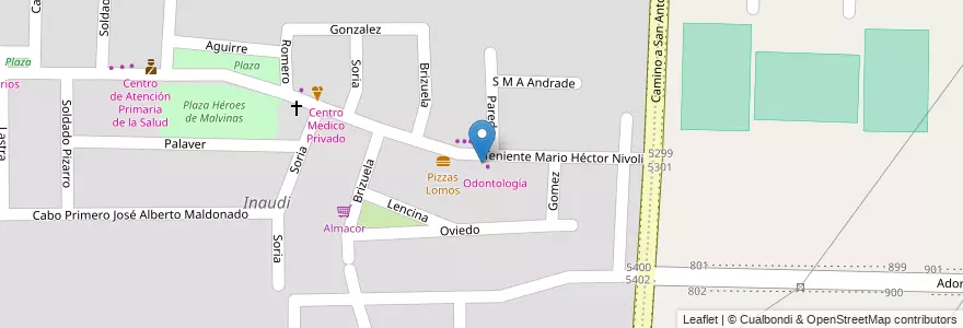 Mapa de ubicacion de Grido en Argentinië, Córdoba, Departamento Capital, Pedanía Capital, Córdoba, Municipio De Córdoba.
