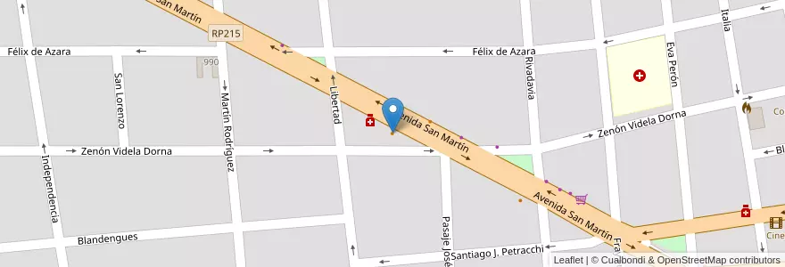 Mapa de ubicacion de Grido en アルゼンチン, ブエノスアイレス州, Partido De Monte, San Miguel Del Monte.