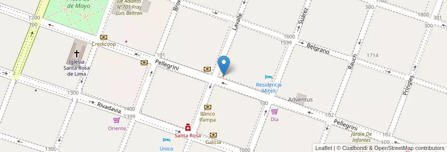 Mapa de ubicacion de Grido en Arjantin, Buenos Aires, Partido De Bragado, Bragado.