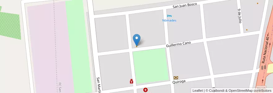 Mapa de ubicacion de Grido en الأرجنتين, تشيلي, Mendoza, Departamento San Carlos, Distrito Eugenio Bustos.