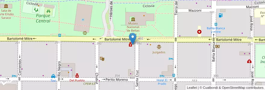 Mapa de ubicacion de Grido en アルゼンチン, チリ, ネウケン州, Departamento Confluencia, Municipio De Neuquén, Neuquén.