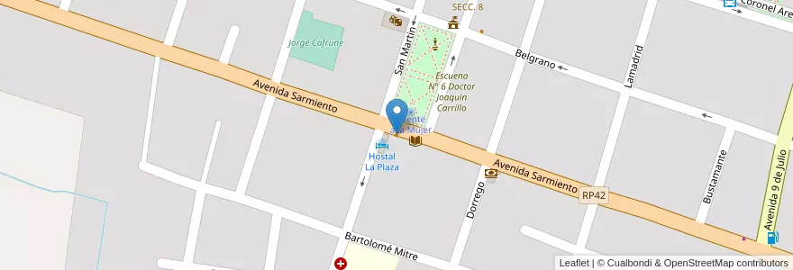 Mapa de ubicacion de Grido en アルゼンチン, フフイ州, Departamento El Carmen, Municipio De El Carmen, El Carmen.