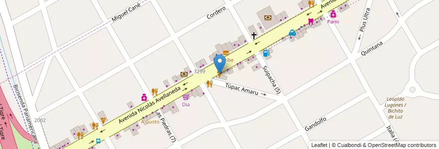 Mapa de ubicacion de Grido en Arjantin, Buenos Aires, Partido De San Fernando, Victoria.