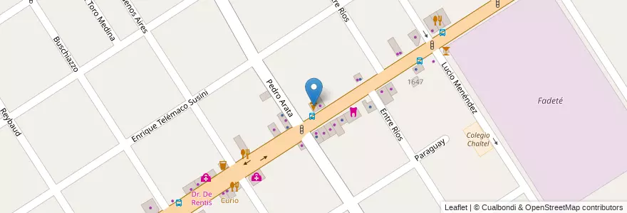Mapa de ubicacion de Grido en Arjantin, Buenos Aires, Partido De Tigre, Don Torcuato.