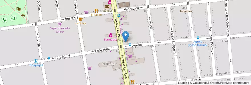Mapa de ubicacion de Grido, Almagro en Argentinië, Ciudad Autónoma De Buenos Aires, Comuna 5, Buenos Aires.