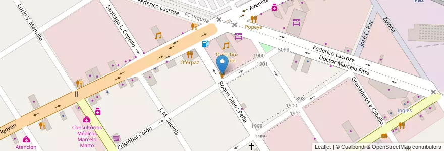 Mapa de ubicacion de Grido Helado en Argentinië, Buenos Aires, Partido De José C. Paz.