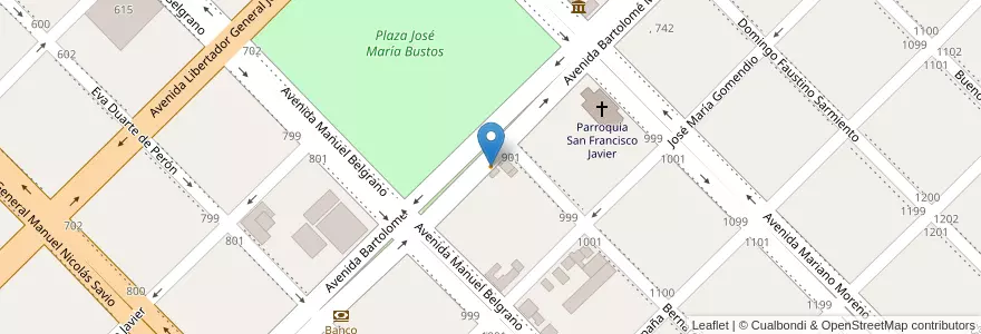 Mapa de ubicacion de Grido Helado en 아르헨티나, 부에노스아이레스주, Partido De Ramallo.