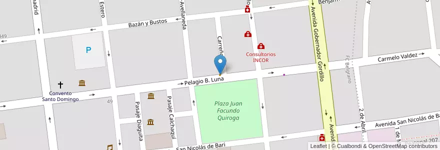 Mapa de ubicacion de Grido Helado en Argentinië, La Rioja, Departamento Capital, La Rioja.
