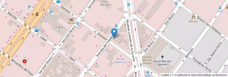 Mapa de ubicacion de Grido helado en 阿根廷, 圣克鲁斯省, 智利, Mercado De La Ciudad, Deseado, Caleta Olivia.