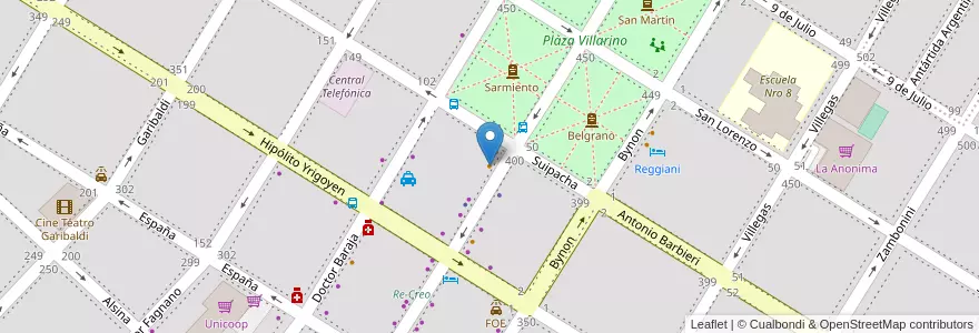 Mapa de ubicacion de Grido Helados en Arjantin, Buenos Aires, Partido De Patagones, Carmen De Patagones.