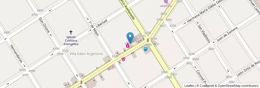 Mapa de ubicacion de Grido Helados en 阿根廷, 布宜诺斯艾利斯省, Partido De Lanús, Lanús Oeste.