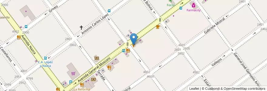 Mapa de ubicacion de Grido, Villa Pueyrredon en アルゼンチン, Ciudad Autónoma De Buenos Aires, Comuna 12, ブエノスアイレス.