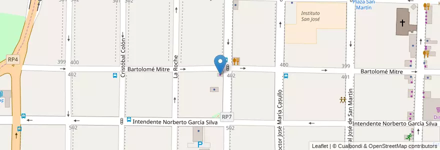 Mapa de ubicacion de Griferia Peirano en Arjantin, Buenos Aires, Partido De Morón, Morón.