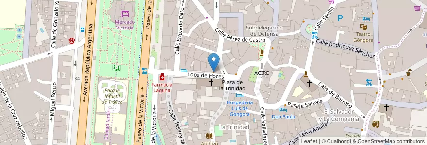 Mapa de ubicacion de Gris's en Испания, Андалусия, Кордова, Кордова.
