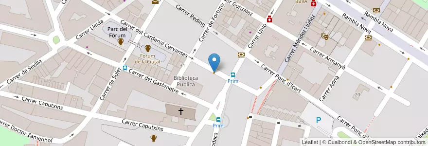 Mapa de ubicacion de Groove en 스페인, Catalunya, Tarragona, Tarragonès, 타라고나.