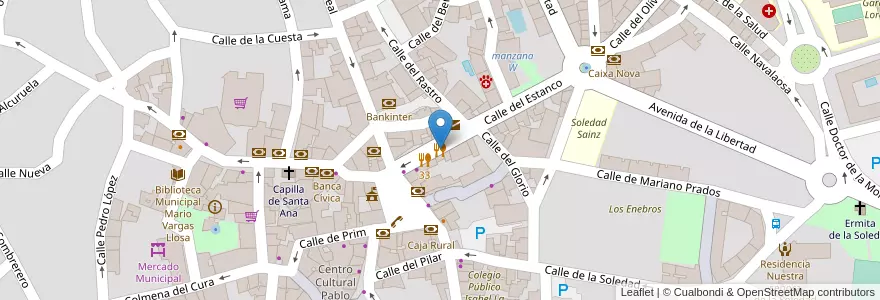 Mapa de ubicacion de Groucho en إسبانيا, منطقة مدريد, منطقة مدريد, Cuenca Alta Del Manzanares, Colmenar Viejo.
