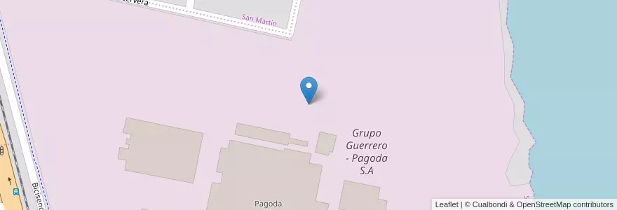Mapa de ubicacion de Grupo Guerrero - Pagoda S.A en آرژانتین, سانتافه, Departamento San Lorenzo, Municipio De San Lorenzo, San Lorenzo.