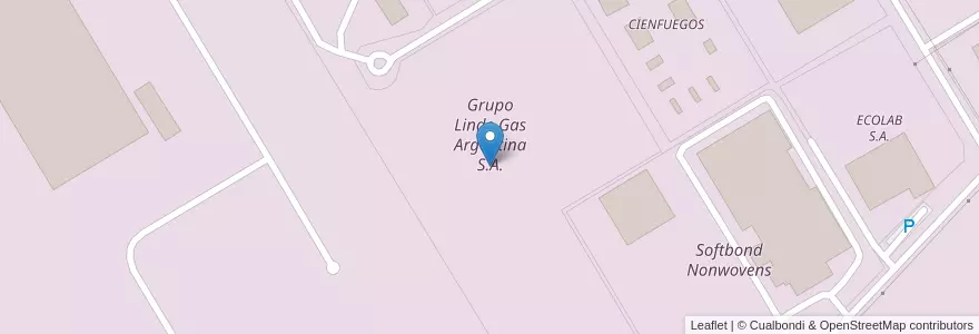 Mapa de ubicacion de Grupo Linde Gas Argentina S.A. en الأرجنتين, بوينس آيرس, Partido Del Pilar, Fátima.