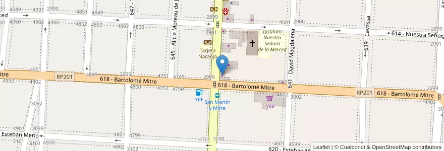 Mapa de ubicacion de Grupo Marquez en Arjantin, Buenos Aires, Partido De Tres De Febrero, Caseros.