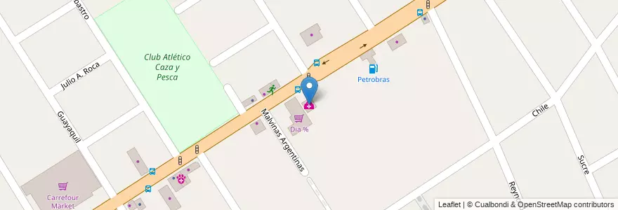 Mapa de ubicacion de Grupo Médico Don Torcuato en Arjantin, Buenos Aires, Partido De Tigre, Don Torcuato.