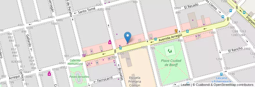 Mapa de ubicacion de Grupo Mega, Versalles en Argentina, Ciudad Autónoma De Buenos Aires, Buenos Aires, Comuna 10.