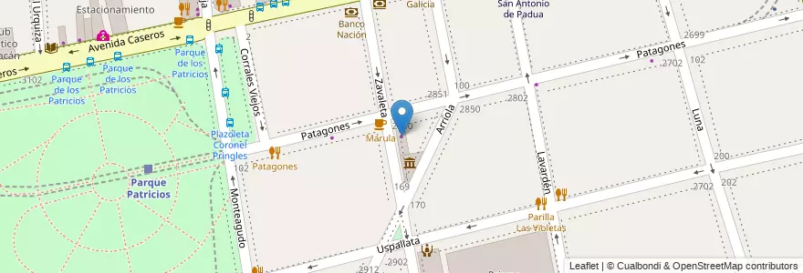 Mapa de ubicacion de Grupo San Juan, Parque Patricios en アルゼンチン, Ciudad Autónoma De Buenos Aires, Comuna 4, ブエノスアイレス.