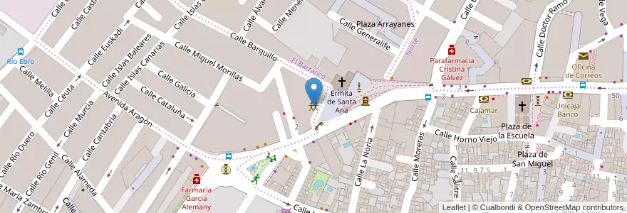 Mapa de ubicacion de Grupo Scout Católico Santa Ana en إسبانيا, أندلوسيا, غرناطة, Comarca De La Vega De Granada, Atarfe.
