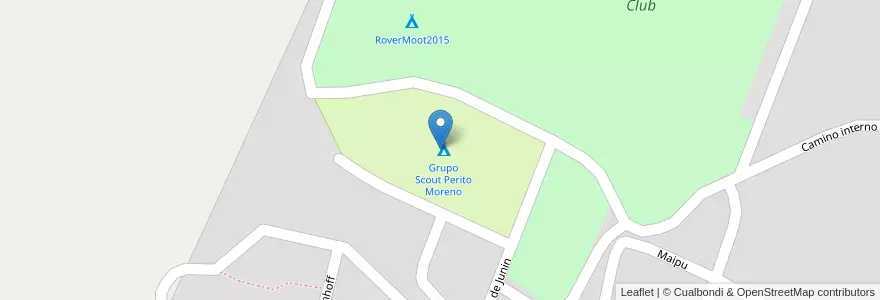 Mapa de ubicacion de Grupo Scout Perito Moreno en アルゼンチン, トゥクマン州, Departamento Chicligasta, Municipio De Concepción, Concepción.