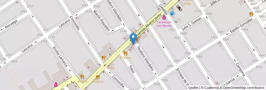 Mapa de ubicacion de GrupoBrabo, Villa Santa Rita en Аргентина, Буэнос-Айрес, Буэнос-Айрес, Comuna 11.