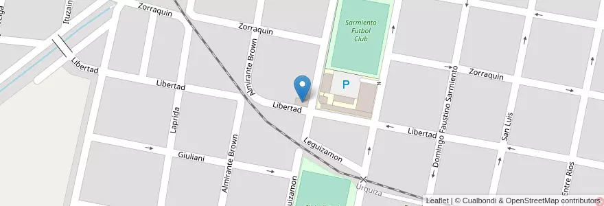 Mapa de ubicacion de Gruta de Lourdes en الأرجنتين, إنتري ريوس, Departamento Concordia, Distrito Suburbios, Concordia, Concordia.