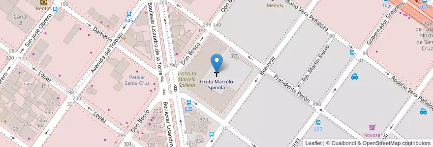 Mapa de ubicacion de Gruta Marcelo Spinola en آرژانتین, استان سانتا کروس، آرژانتین, شیلی, Mercado De La Ciudad, Deseado, Caleta Olivia.