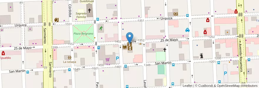 Mapa de ubicacion de Gualeguaychú Cinema Concept en Аргентина, Междуречье, Departamento Gualeguaychú, Gualeguaychú, Gualeguaychú, Distrito Costa Uruguay Sur.