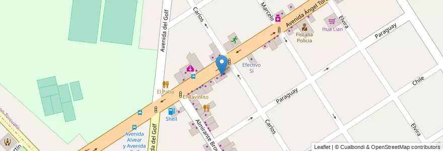 Mapa de ubicacion de Guapas Shoes en الأرجنتين, بوينس آيرس, Don Torcuato.
