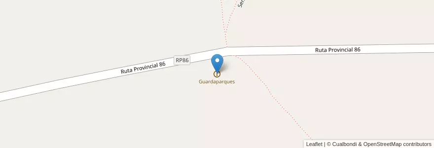 Mapa de ubicacion de Guardaparques en 阿根廷, Corrientes, Departamento Mburucuyá, Municipio De Mburucuyá.