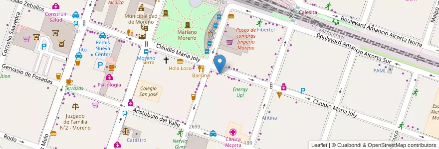 Mapa de ubicacion de Guardería Gabi en Argentinië, Buenos Aires, Partido De Moreno, Moreno.