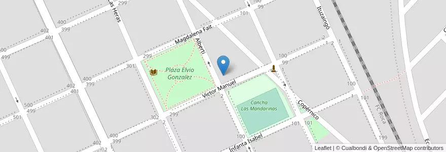 Mapa de ubicacion de Guarderia Municipal de Brandsen en الأرجنتين, بوينس آيرس, Brandsen.
