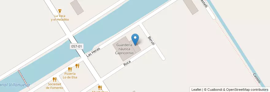 Mapa de ubicacion de Guardería náutica Pilote 8 en Argentina, Buenos Aires, Partido De Tigre, Dique Luján.