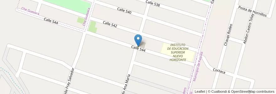 Mapa de ubicacion de GUARDERIA PATITO COLETON - 47  HECTAREAS en アルゼンチン, フフイ州, Departamento Doctor Manuel Belgrano, Municipio De San Salvador De Jujuy, Alto Comedero.