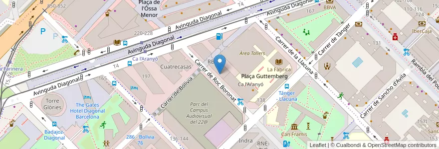 Mapa de ubicacion de Guarderia RBA en 스페인, Catalunya, Barcelona, Barcelonès, 바르셀로나.