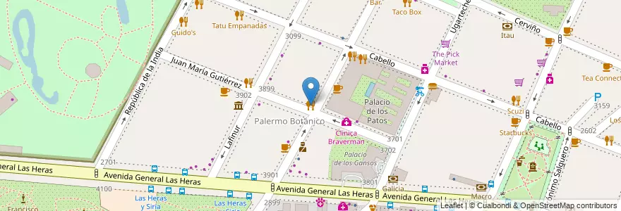 Mapa de ubicacion de Guimpi, Palermo en アルゼンチン, Ciudad Autónoma De Buenos Aires, ブエノスアイレス, Comuna 14.