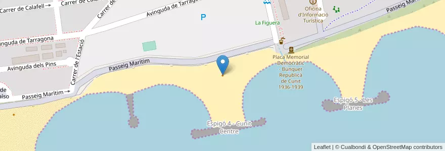 Mapa de ubicacion de Guingueta del Mario en Sepanyol, Tarragona.