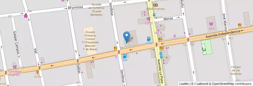Mapa de ubicacion de Gulubú, Caballito en Argentinië, Ciudad Autónoma De Buenos Aires, Buenos Aires, Comuna 6.