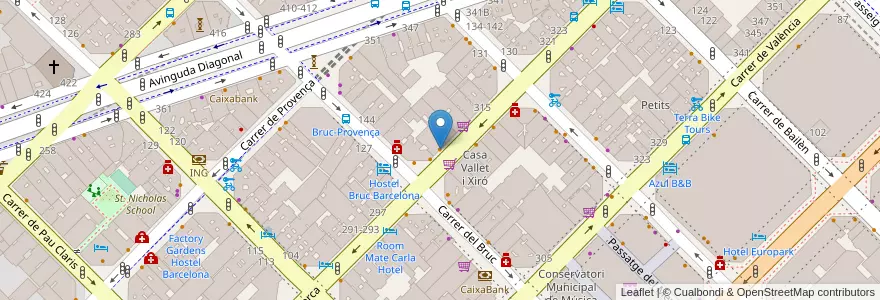 Mapa de ubicacion de Gurqui Restaurant en Spagna, Catalunya, Barcelona, Barcelonès, Barcelona.