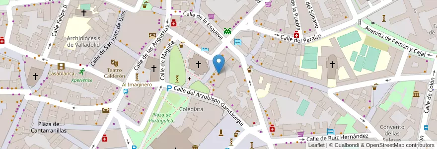 Mapa de ubicacion de Guru rugby bar en Spagna, Castilla Y León, Valladolid, Valladolid.