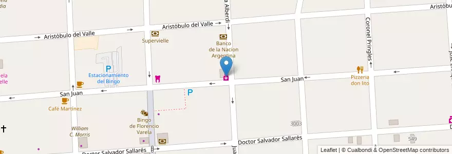 Mapa de ubicacion de Gushiken en 阿根廷, 布宜诺斯艾利斯省, Partido De Florencio Varela, Florencio Varela.