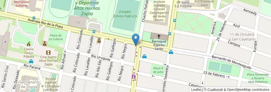 Mapa de ubicacion de GyC en Arjantin, Jujuy, Departamento Palpalá, Municipio De Palpalá.